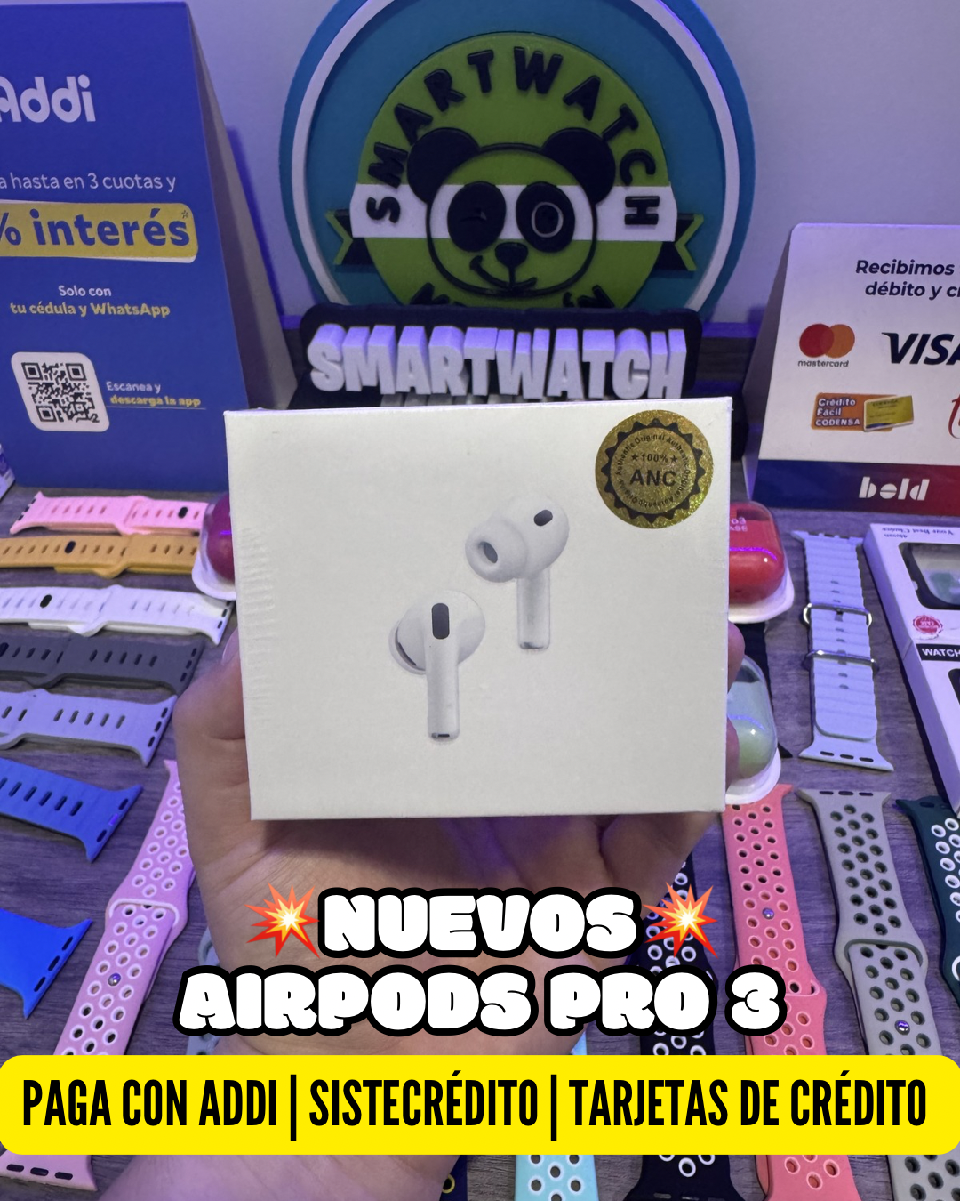 💥 NUEVOS AIRPODS PRO 3️⃣🎧💎 ➕ CASE PROTECTOR DE OBSEQUIO 🎁